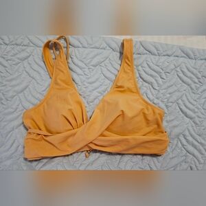 Peach/orange Bikini Top only, XL, tie back